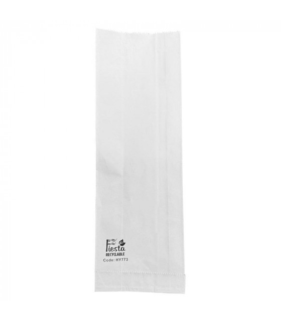 SACS EN PAPIER DOUBLES EN ALUMINIUM FIESTA RECYCLABLE 300X100X60MM LOT DE 500 dans EMBALLAGE EN CARTON ET PAPIER