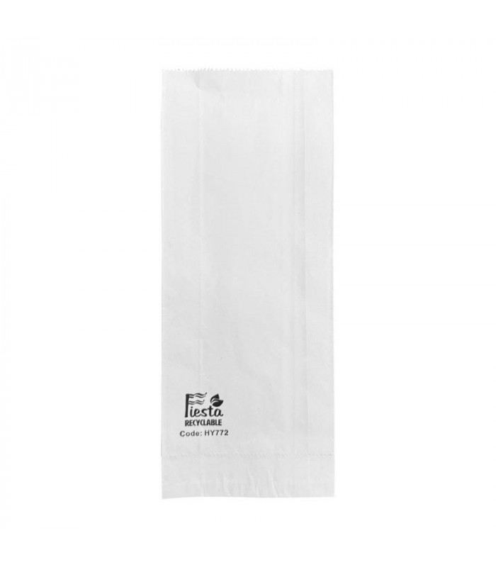SACS EN PAPIER DOUBLES EN ALUMINIUM FIESTA RECYCLABLE 250X100X45MM LOT DE 500 dans EMBALLAGE EN CARTON ET PAPIER