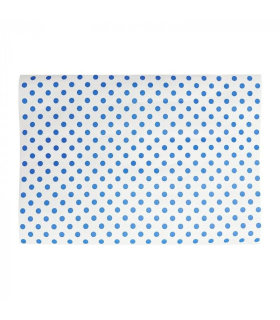 PAPIER D'EMBALLAGE BURGER FIESTA COMPOSTABLE POINTS BLEUS 250X350 LOT DE 200 dans EMBALLAGE EN CARTON ET PAPIER