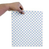 PAPIER D'EMBALLAGE BURGER FIESTA COMPOSTABLE POINTS BLEUS 250X350 LOT DE 200 dans EMBALLAGE EN CARTON ET PAPIER