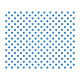 PAPIER D'EMBALLAGE BURGER FIESTA COMPOSTABLE POINTS BLEUS 250X300 LOT DE 200