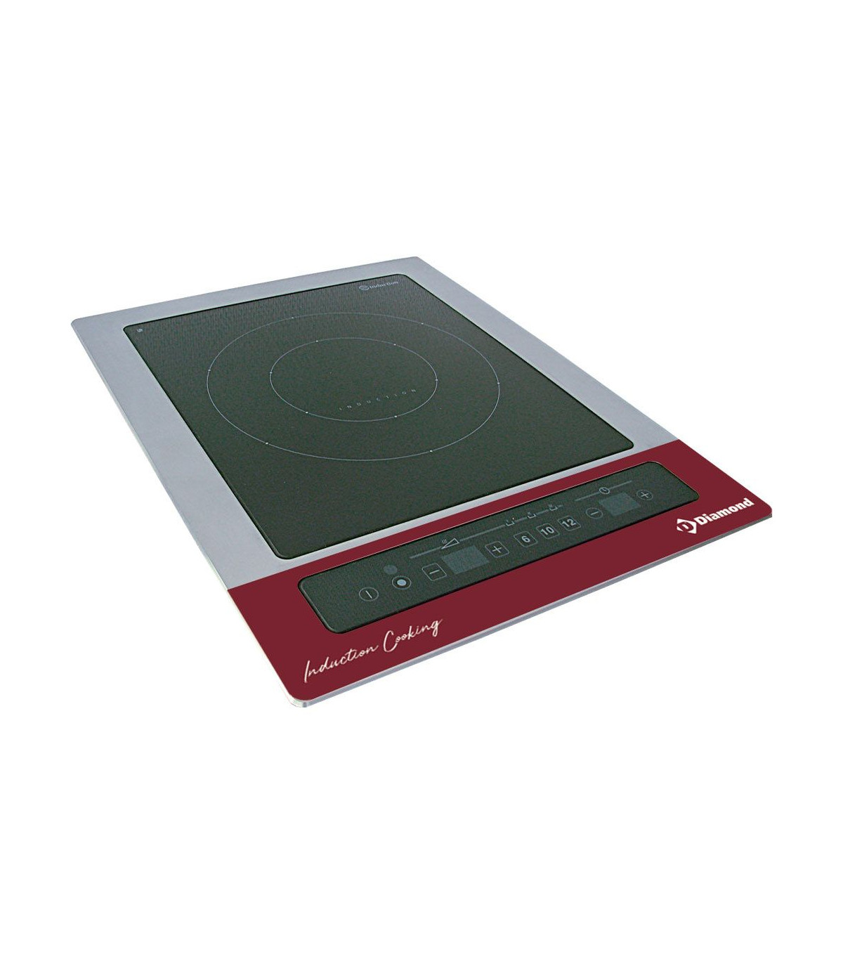 PLAQUE A INDUCTION ENCASTRABLE 3.6KW TACTILE DIAMOND dans RECHAUD ELECTRIQUE
