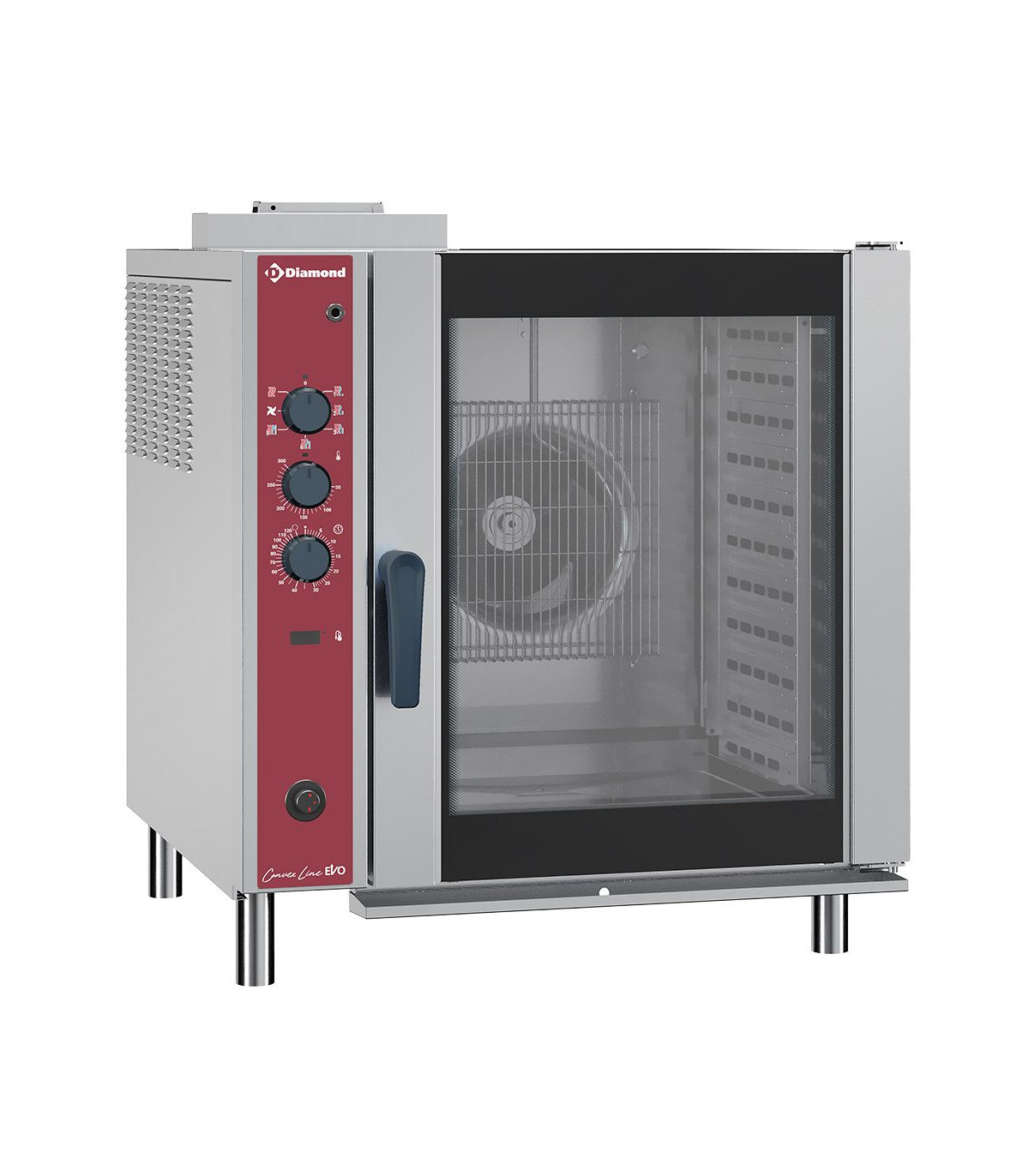FOUR GAZ A CONVECTION 10XGN 1/1 + HUMIDIFICATEUR AUTOMATIQUE DIAMOND dans FOUR CONVECTION