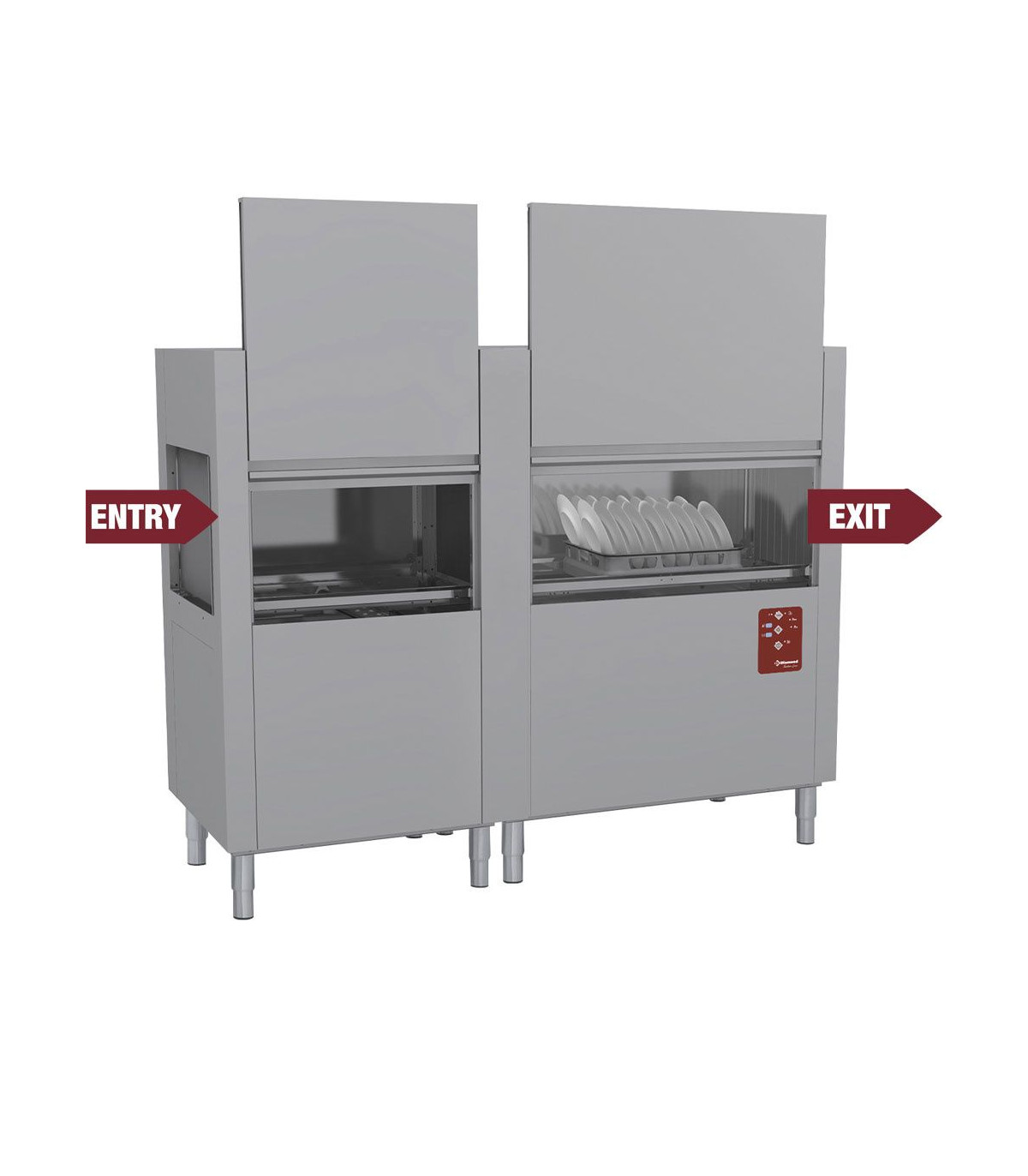 LAVE-VAISSELLE TRACTION DE PANIERS 200 PANIERS/H DIAMOND dans LAVE VAISSELLE A CAPOT