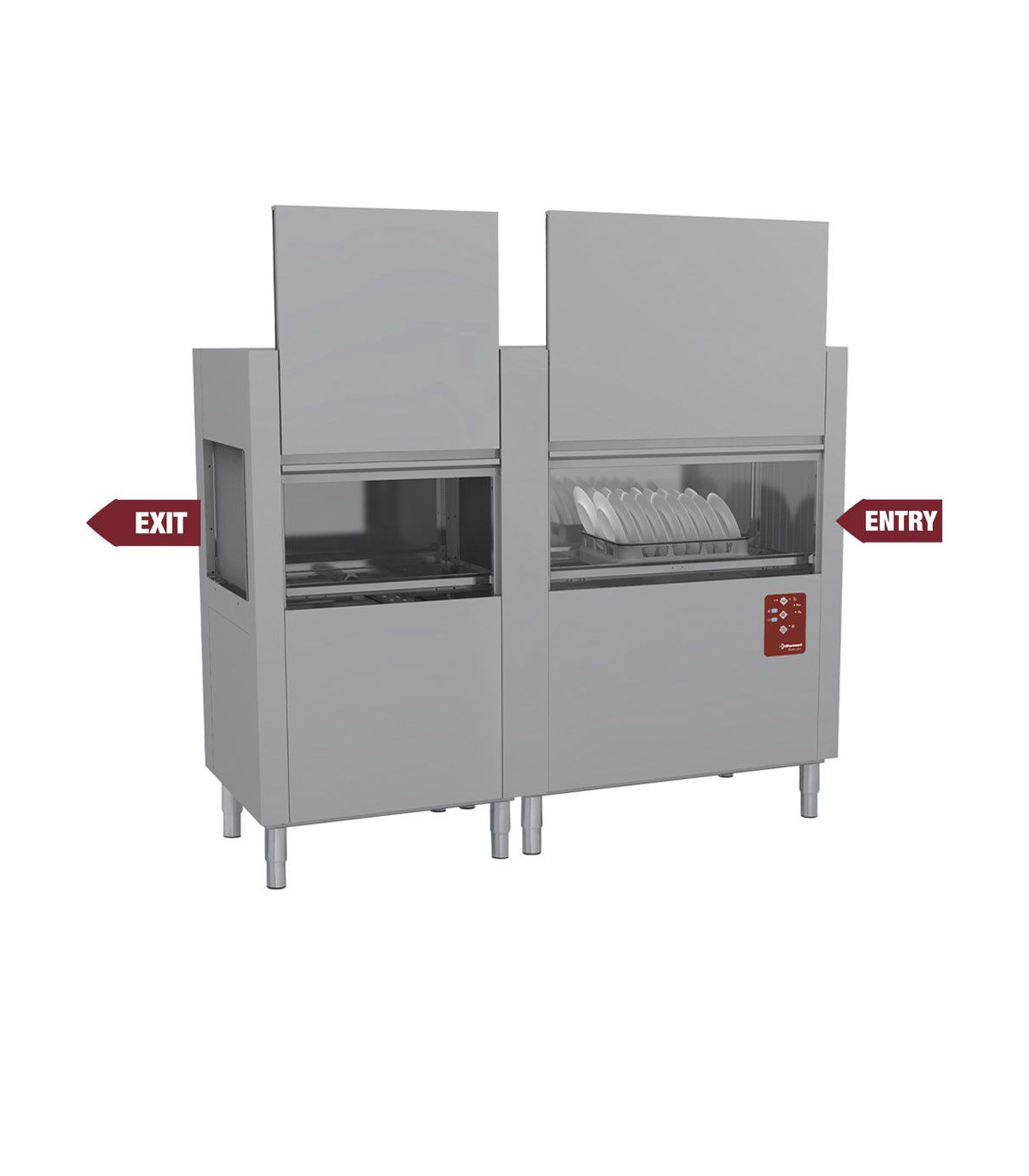LAVE-VAISSELLE TRACTION DE PANIERS 200 PANIERS/H DIAMOND dans LAVE VAISSELLE A CAPOT
