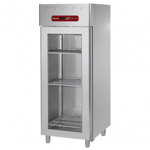 ARMOIRE FRIGORIFIQUE 700LT PORTE VITREE GN2/1 DIAMOND dans FRIGOS INOX
