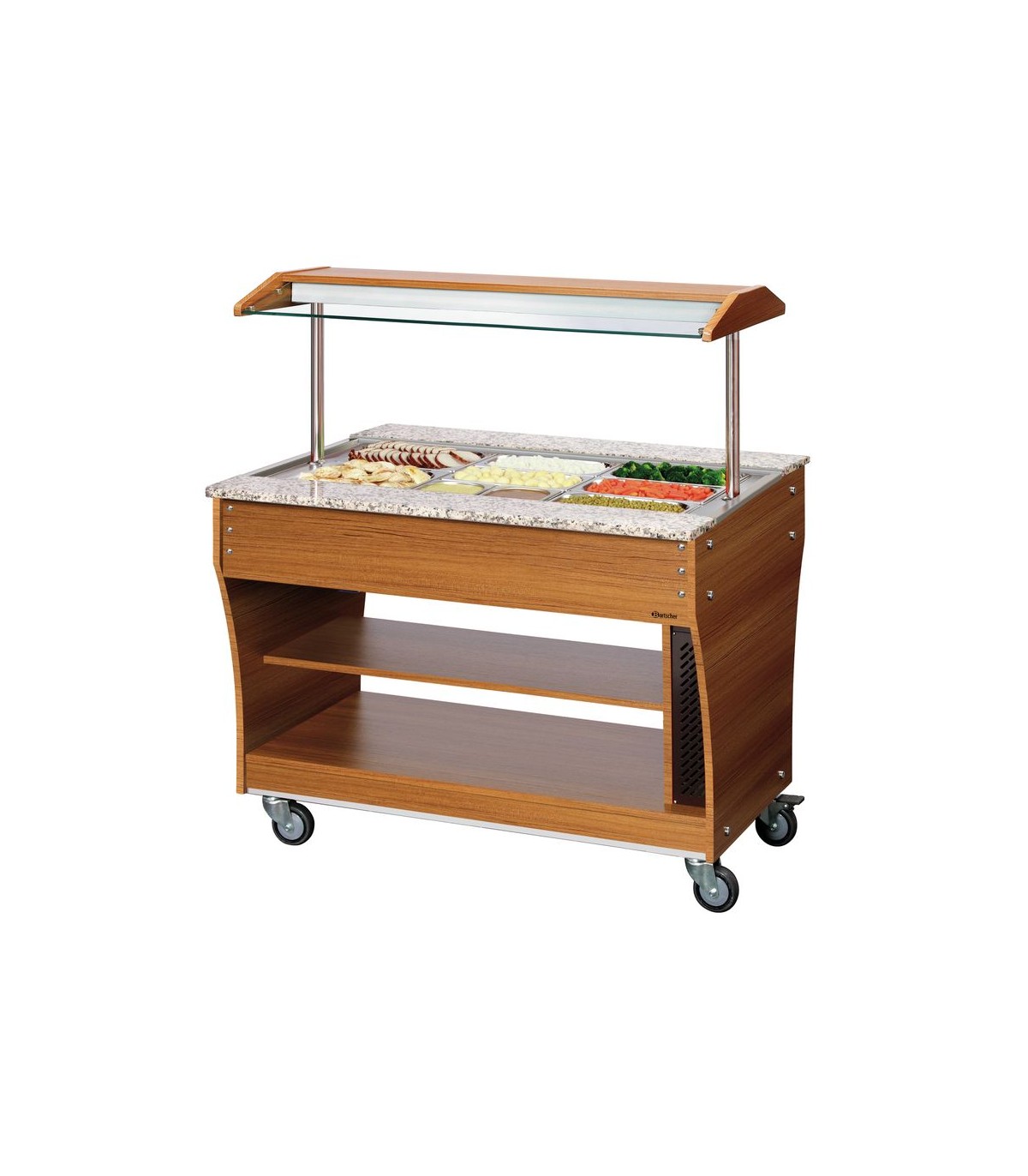 CHARIOT BUFFET CHAUD 3X 1/1GN BARTSCHER dans BUFFET BAIN MARIE