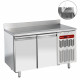 TABLE FRIGORIFIQUE MURALE VENTILEE 2 PORTES GN1/1 AVEC EVIER DIAMOND