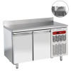 TABLE FRIGORIFIQUE MURALE VENTILEE 2 PORTES GN1/1 AVEC EVIER DIAMOND dans TABLES REFRIGEREES