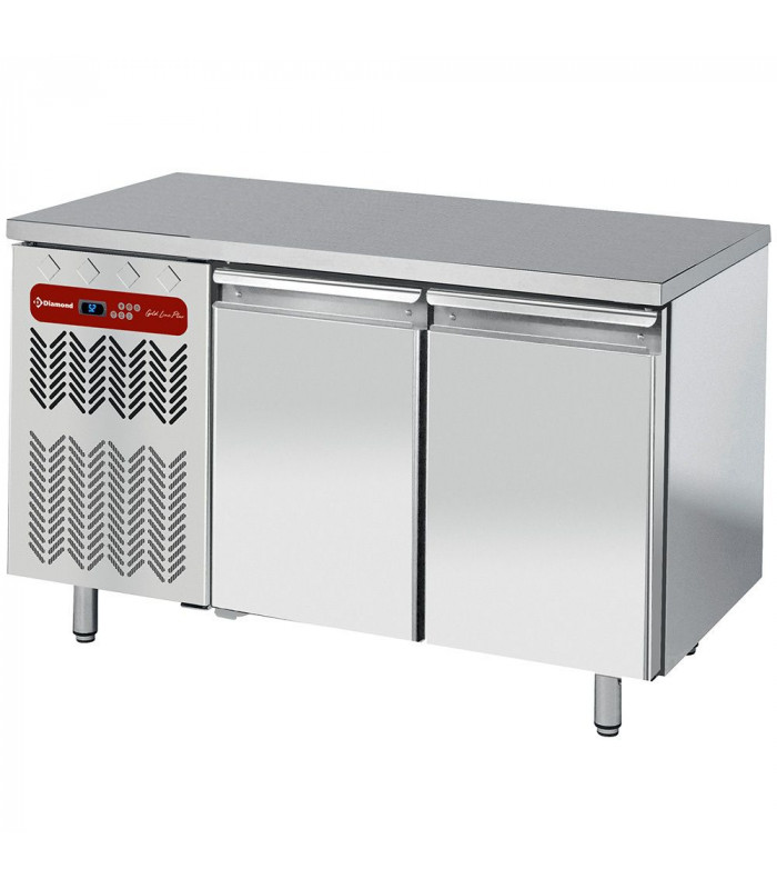 TABLE FRIGORIFIQUE VENTILEE 2 PORTES GN1/1 GROUPE A GAUCHE DIAMOND dans TABLES REFRIGEREES