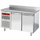 TABLE FRIGORIFIQUE MURALE VENTILEE 2 PORTES GN1/1 260LT GROUPE A GAUCHE DIAMOND