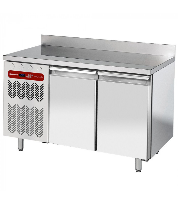 TABLE FRIGORIFIQUE MURALE VENTILEE 2 PORTES GN1/1 260LT GROUPE A GAUCHE DIAMOND dans TABLES REFRIGEREES