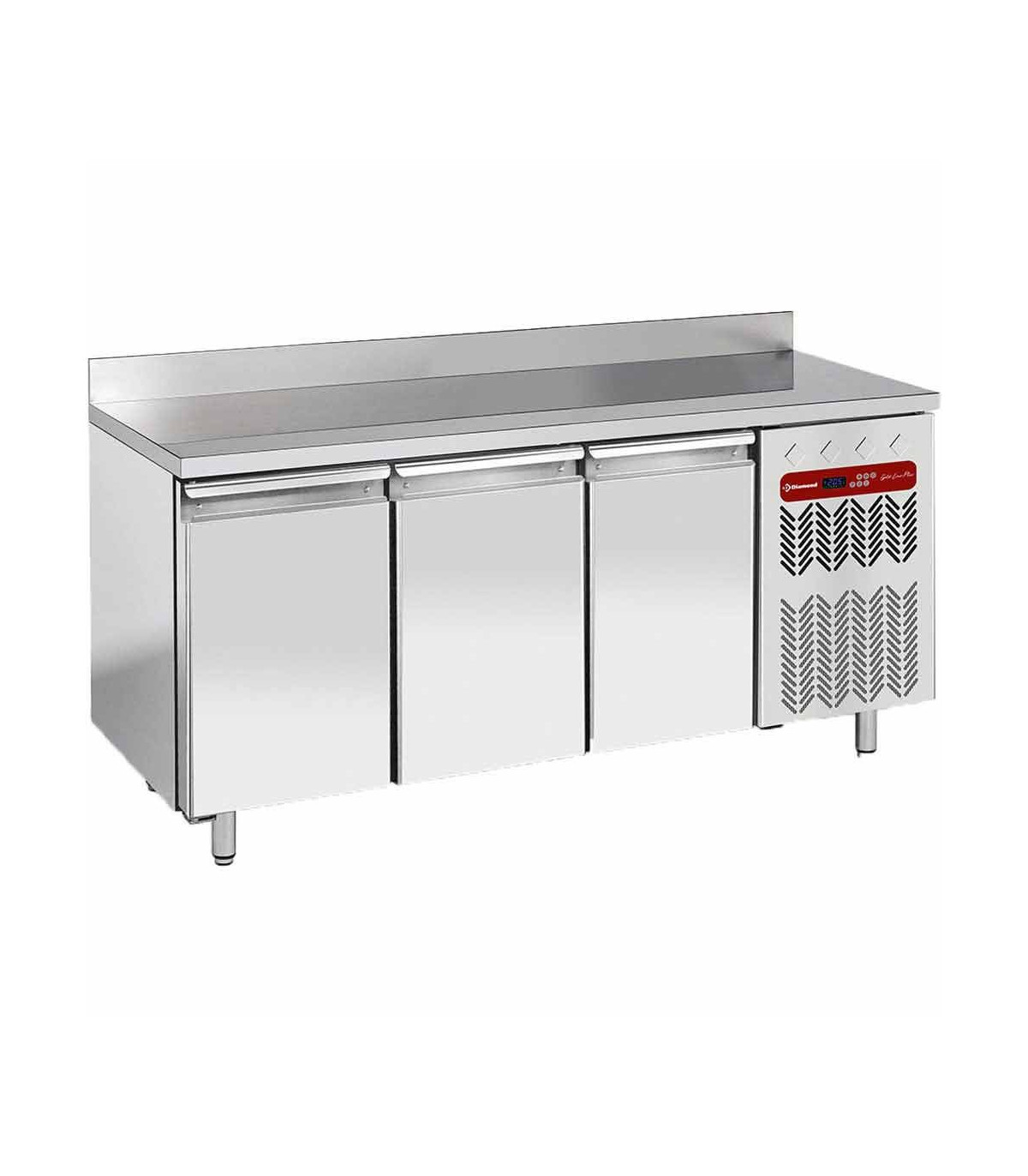 TABLE FRIGORIFIQUE MURALE VENTILEE 3 PORTES GN1/1 405LT DIAMOND dans TABLES REFRIGEREES