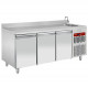 TABLE FRIGORIFIQUE MURALE VENTILEE 3 PORTES GN1/1 AVEC EVIER DIAMOND