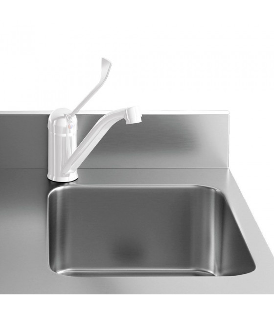 TABLE FRIGORIFIQUE MURALE VENTILEE 3 PORTES GN1/1 AVEC EVIER DIAMOND dans TABLES REFRIGEREES