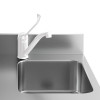TABLE FRIGORIFIQUE MURALE VENTILEE 3 PORTES GN1/1 AVEC EVIER DIAMOND dans TABLES REFRIGEREES