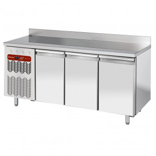 TABLE FRIGORIFIQUE MURALE VENTILEE 3 PORTES GN1/1 405LT GROUPE A GAUCHE DIAMOND dans TABLES REFRIGEREES