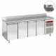 TABLE FRIGORIFIQUE MURALE VENTILEE 4 PORTES GN1/1 AVEC EVIER DIAMOND