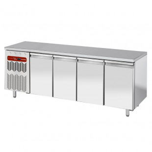 TABLE FRIGORIFIQUE VENTILEE 4 PORTES GN1/1 GROUPE A GAUCHE DIAMOND dans TABLES REFRIGEREES