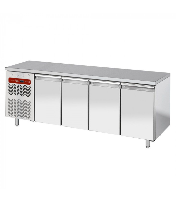 TABLE FRIGORIFIQUE VENTILEE 4 PORTES GN1/1 GROUPE A GAUCHE DIAMOND dans TABLES REFRIGEREES