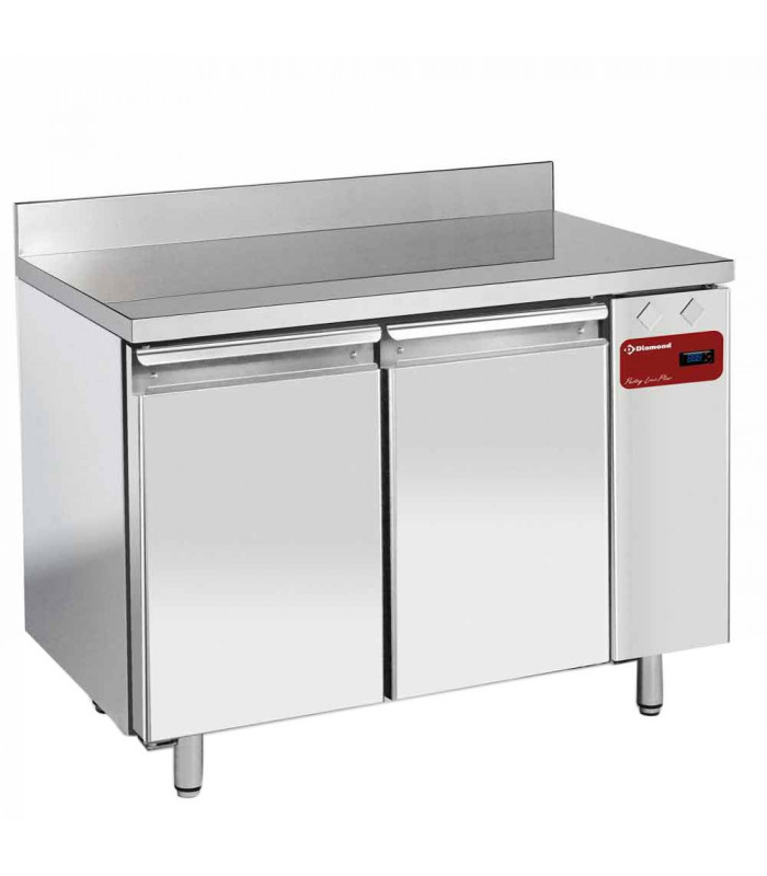 TABLE FRIGORIFIQUE MURALE VENTILEE 2 PORTES GN1/1 260LT SANS GROUPE DIAMOND dans TABLES REFRIGEREES