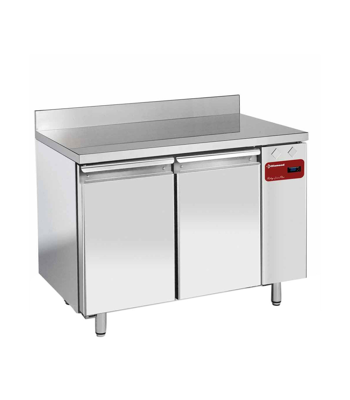 TABLE FRIGORIFIQUE MURALE VENTILEE 2 PORTES GN1/1 260LT SANS GROUPE DIAMOND dans TABLES REFRIGEREES