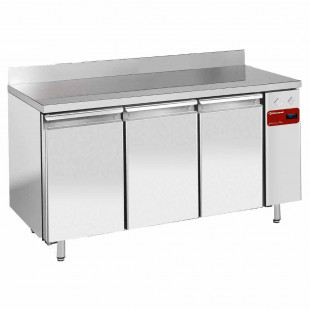 TABLE FRIGORIFIQUE MURALE VENTILEE 3 PORTES GN1/1 405LT SANS GROUPE DIAMOND dans TABLES REFRIGEREES