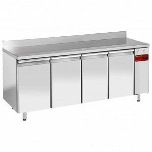 TABLE FRIGORIFIQUE MURALE VENTILEE 4 PORTES GN1/1 550LT SANS GROUPE DIAMOND dans TABLES REFRIGEREES