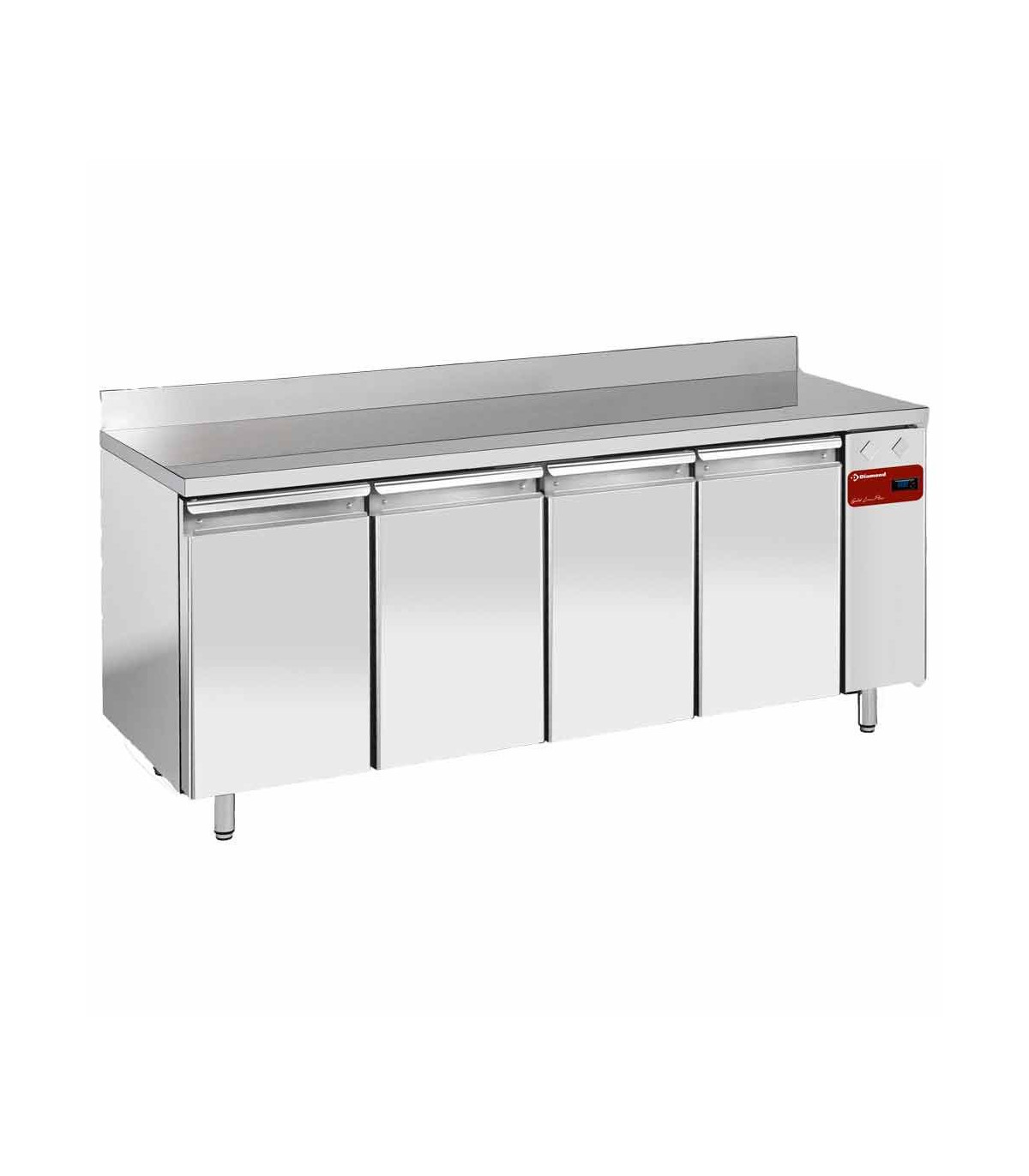 TABLE FRIGORIFIQUE MURALE VENTILEE 4 PORTES GN1/1 550LT SANS GROUPE DIAMOND dans TABLES REFRIGEREES