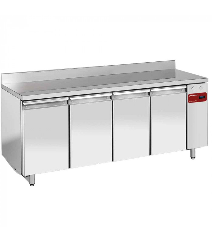 TABLE DE CONGELATION MURALE VENTILEE 4 PORTES GN1/1 550LT SANS GROUPE DIAMOND dans TABLES REFRIGEREES