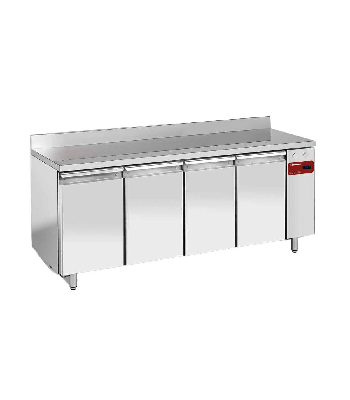 TABLE DE CONGELATION MURALE VENTILEE 4 PORTES GN1/1 550LT SANS GROUPE DIAMOND dans TABLES REFRIGEREES