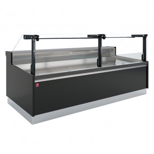 COMPTOIR VENTILE AVEC RESERVE VITRE VERTICALE 90° AVEC RELEVAGE A PISTON 162.2CM DIAMOND dans COMPTOIR