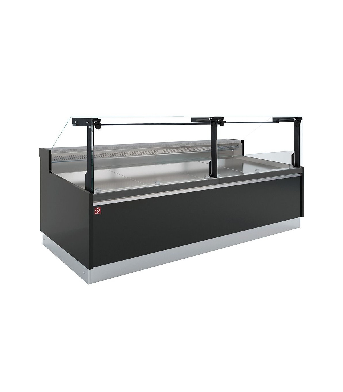 COMPTOIR VENTILE AVEC RESERVE VITRE VERTICALE 90° AVEC RELEVAGE A PISTON 193.5CM DIAMOND dans COMPTOIR