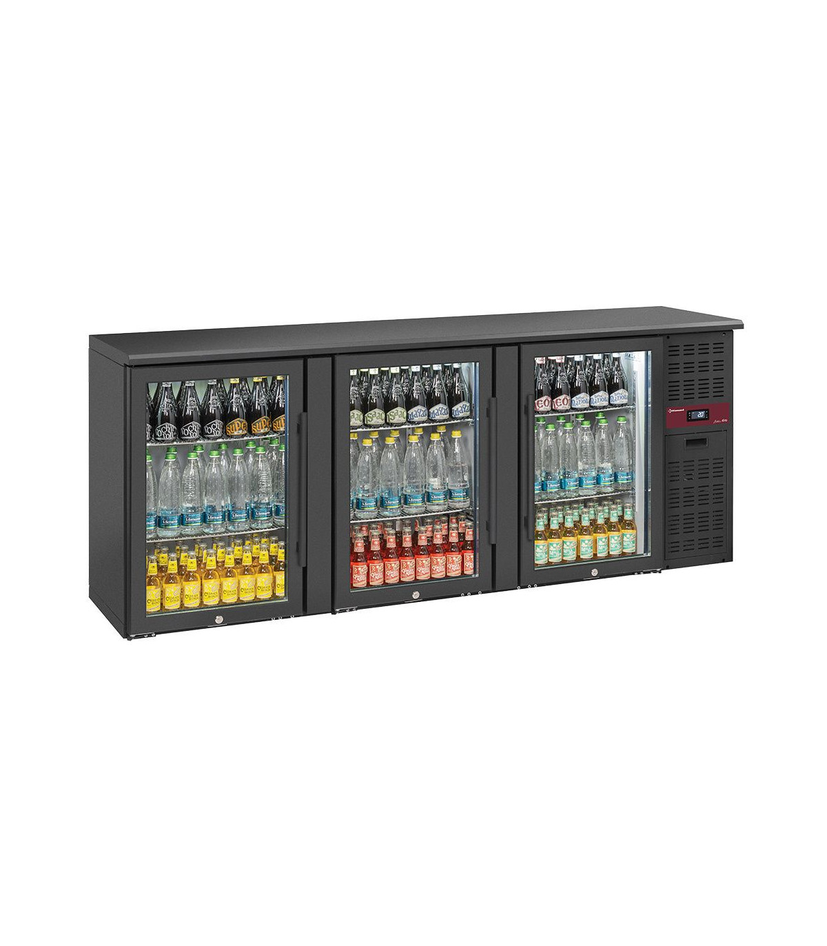 REFROIDISSEUR DE BOUTEILLES 3 PORTES VITREES 500LT PIEDS REGLABLES DIAMOND dans FRIGOS BAR
