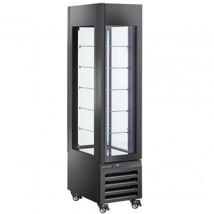 VITRINE FULL VITREE 260LT 5 NIVEAUX EN VERRE VENTILEE PASTRY NOIR DIAMOND dans CONGELATEURS VITRINES