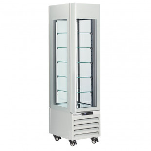 VITRINE FULL VITREE 260LT 5 NIVEAUX EN VERRE VENTILEE PASTRY BLANC DIAMOND dans CONGELATEURS VITRINES