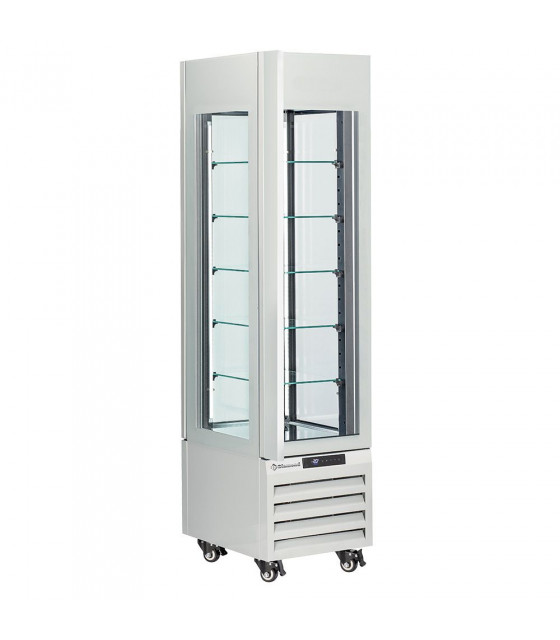 VITRINE FULL VITREE 260LT 5 NIVEAUX EN VERRE VENTILEE PASTRY BLANC DIAMOND dans CONGELATEURS VITRINES