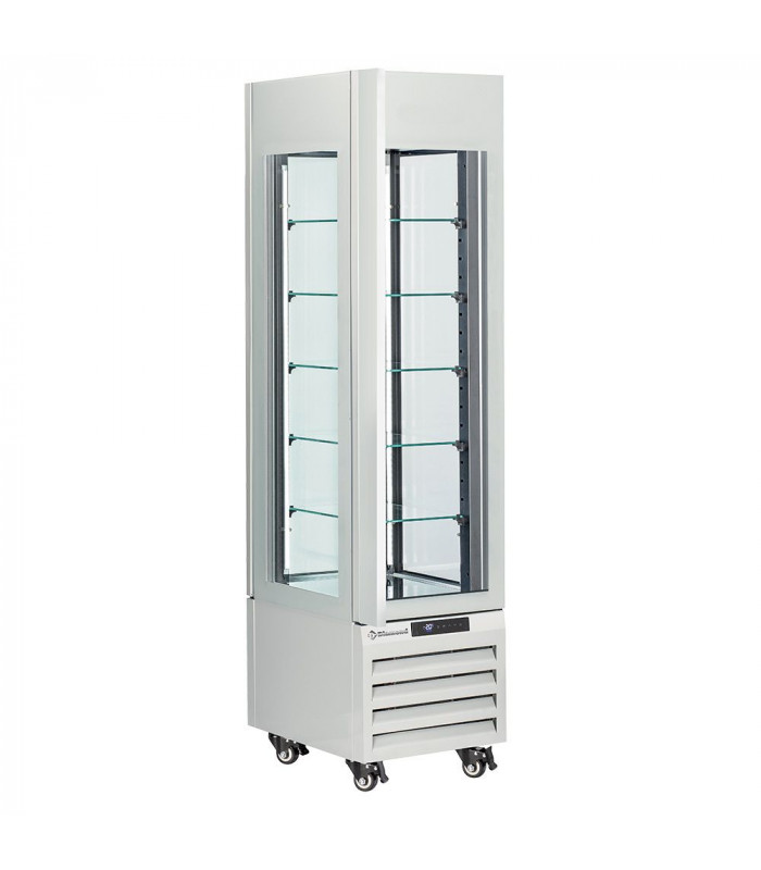 VITRINE FULL VITREE 260LT 5 NIVEAUX EN VERRE VENTILEE PASTRY BLANC DIAMOND dans CONGELATEURS VITRINES