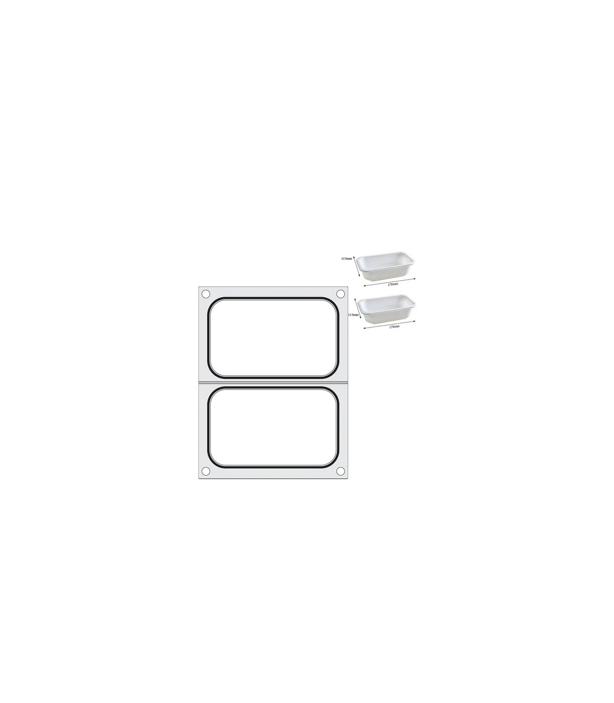 MATRICE DE SCELLAGE 2X 178X113 MM dans HORS CLASSEMENT