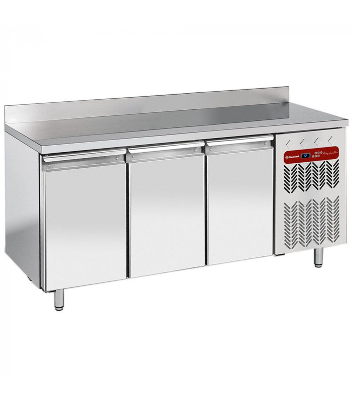 TABLE FRIGORIFIQUE MURALE VENTILEE 3 PORTES EN 600X400 550LT DIAMOND dans TABLES REFRIGEREES