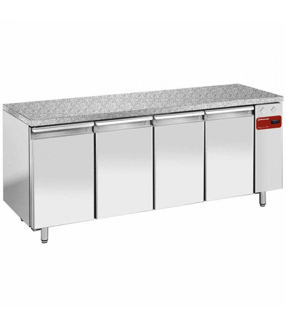 TABLE FRIGORIFIQUE VENTILEE  4 PORTES EN 600X400 + TOP EN GRANIT SANS GROUPE DIAMOND dans TABLES REFRIGEREES