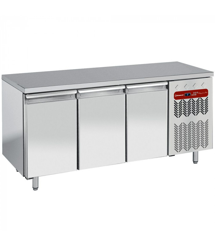 TABLE NEGATIVE VENTILEE 3 PORTES EN 600X400 DIAMOND dans TABLES REFRIGEREES