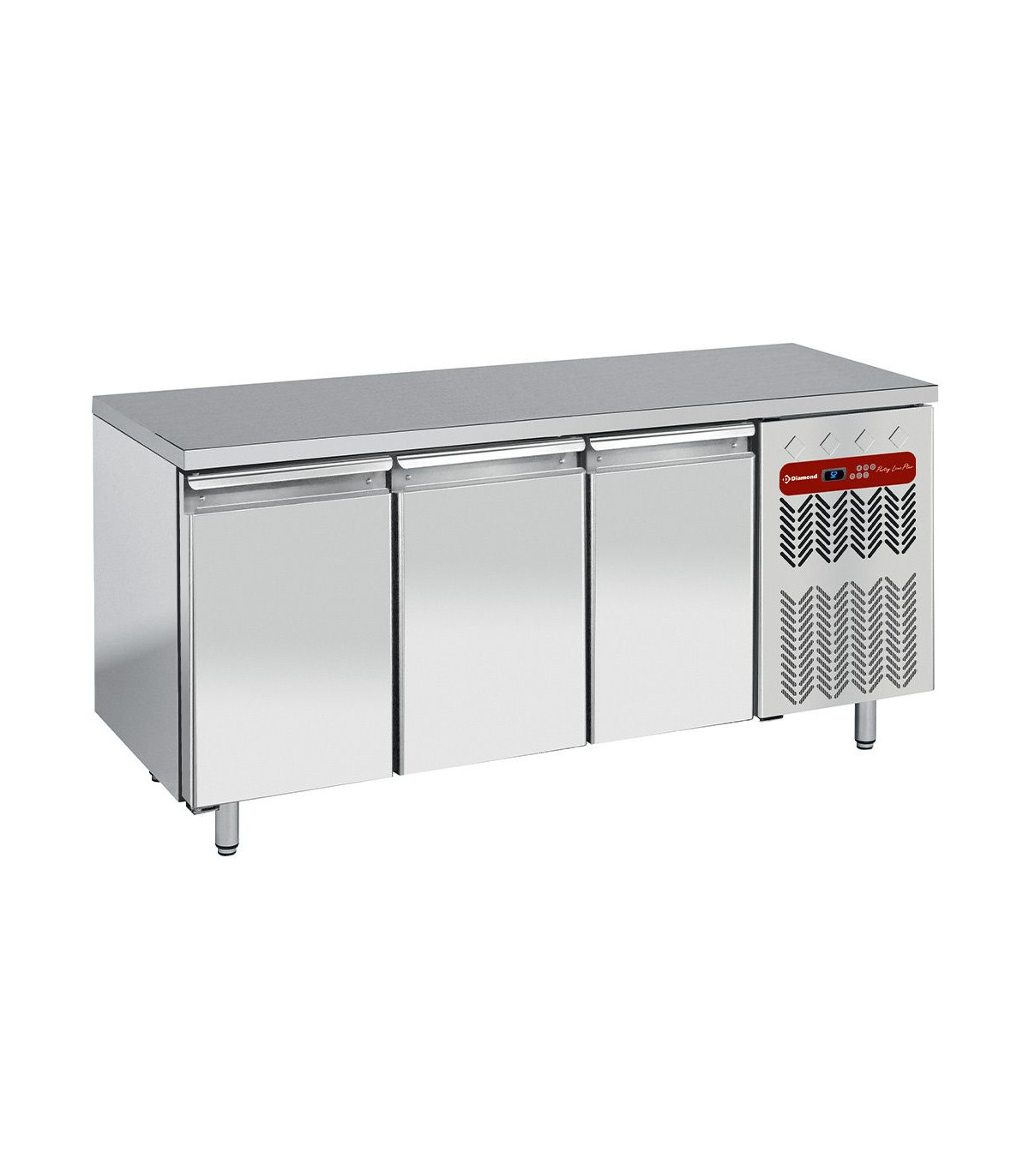 TABLE NEGATIVE VENTILEE 3 PORTES EN 600X400 DIAMOND dans TABLES REFRIGEREES