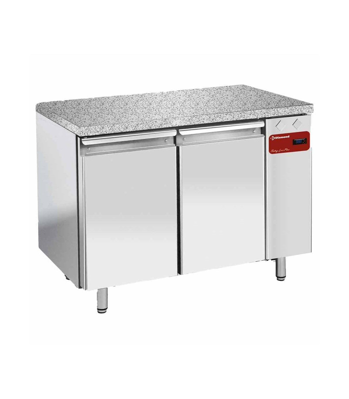 TABLE NEGATIVE VENTILEE 2 PORTES EN 600X400 + TOP EN GRANIT SANS GROUPE DIAMOND dans TABLES REFRIGEREES