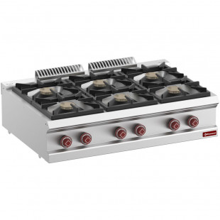 CUISINIERE GAZ 6 FEUX VIFS TOP DIAMOND dans GAZ
