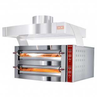 FOUR ELECTRIQUE 2 CHAMBRES 2X4 PIZZAS 350MM DIAMOND dans FOUR PIZZA