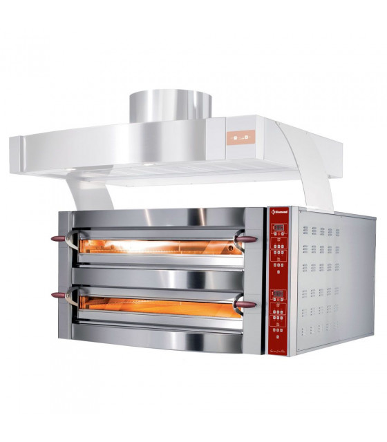 FOUR ELECTRIQUE 2 CHAMBRES 2X4 PIZZAS 350MM DIAMOND dans FOUR PIZZA