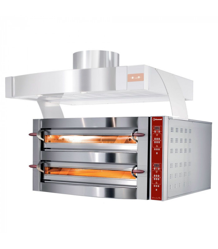 FOUR ELECTRIQUE 2 CHAMBRES 2X4 PIZZAS 350MM DIAMOND dans FOUR PIZZA