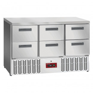 TABLE FRIGORIFIQUE 6X1/2 TIROIRS GN1/1 DIAMOND dans TABLES REFRIGEREES