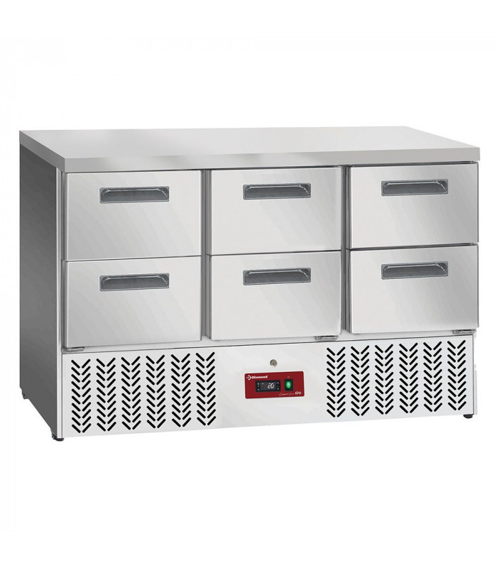 TABLE FRIGORIFIQUE 6X1/2 TIROIRS GN1/1 DIAMOND dans TABLES REFRIGEREES